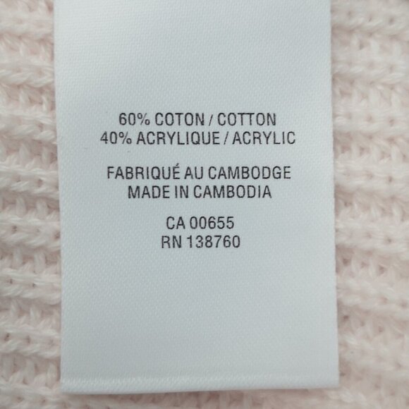 Reitmans "The Classic" Ladies Size Small Light Pink V-neck Sweater - Picture 5 of 9